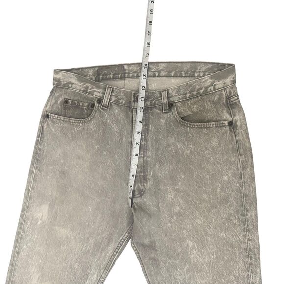 Vintage Levis 501 Jeans Mens 33x29 Gray Acid Wash Button Fly Made in USA 80s - Picture 5 of 12